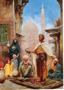 Arab or Arabic people and life. Orientalism oil paintings  415